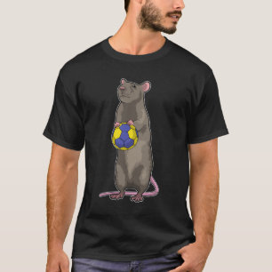 Maus beim Handball Sport T-Shirt