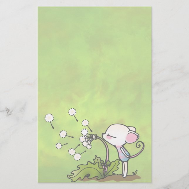 Maus blasen auf Dandelion (Vorderseite)