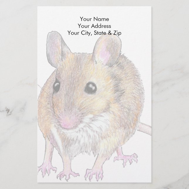 Maus Briefpapier (Vorderseite)