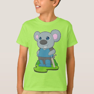 Maus-Cricket-Schläger T-Shirt