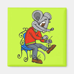 Maus, die angekleidet erhält magnet