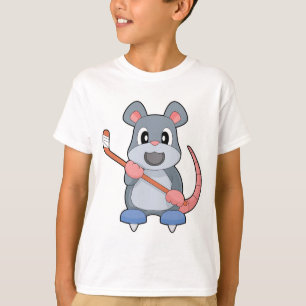 Maus Eishockey Eishockeystick T-Shirt