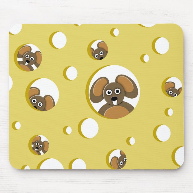 Maus für das Mittagessen Mousepad (Vorne)
