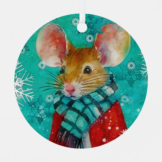 Maus für gemischte Medien Print Ornament AP451B1 (Vorderseite)
