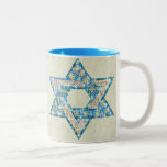 Maus-Gezeichneter Edelstein verzierte Davidsstern Zweifarbige Tasse<br><div class="desc">Maus-Gezeichnete Edelsteine und die sparklies,  die in Form des Davidssterns Füllen,  machen dieses ein ganz spezielles Geschenk für selbst oder Freunde und Familie dieses Chanukka.</div>