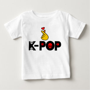 Maus I Liebe KPop bezauberndes Herz im koreanische Baby T-shirt