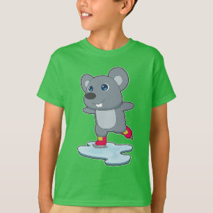 Maus Ice Skaten Ice Skate T-Shirt