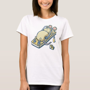 Maus in den lustigen Entwürfen T-Shirt der