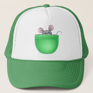 Maus in der Tasche Truckerkappe