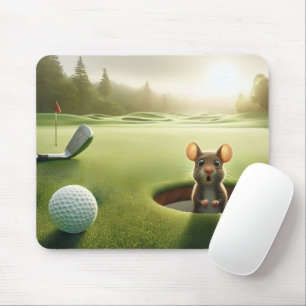Maus in einem Golfplatz Mousepad