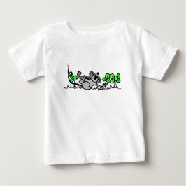 Maus in Kleeblättern Baby T-shirt