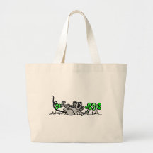 Maus in Kleeblättern