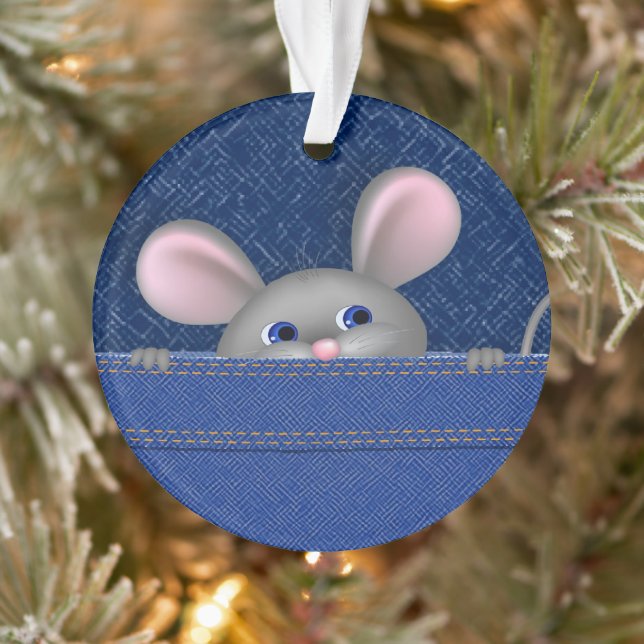 Maus in Pocket Ornament (Baum)