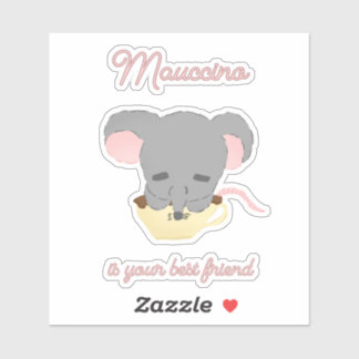 Maus Kakao Cappuccino  Aufkleber