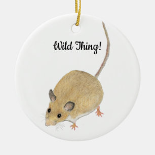 Maus Keramik Ornament
