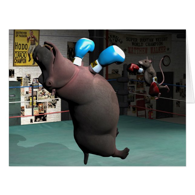 Maus klopft aus Hippo (Vorderseite (Horizontal))