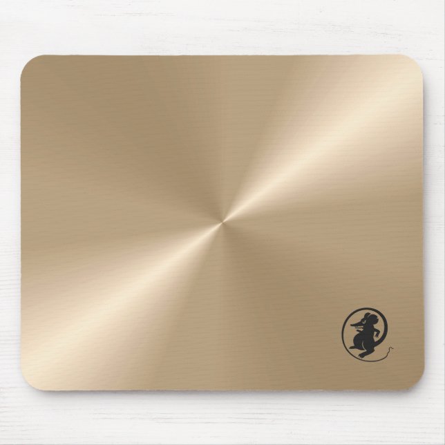 Maus-Logo auf Nacre Metallic Mousepad (Vorne)