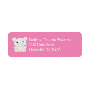 Maus Mäuse Baby Dusche Rosa