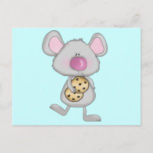 Maus mit Cookies Tshirts und Geschenke Postkarte