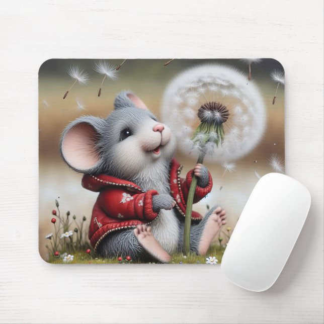 Maus mit einem Lüster Mousepad (Mit Mouse)