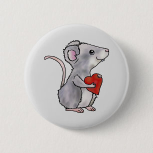 Maus mit Herz Button