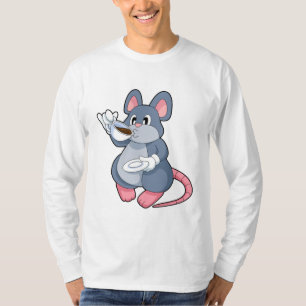 Maus mit Kaffee-Cup T-Shirt