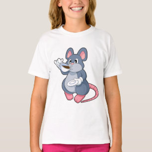Maus mit Kaffee-Cup T-Shirt
