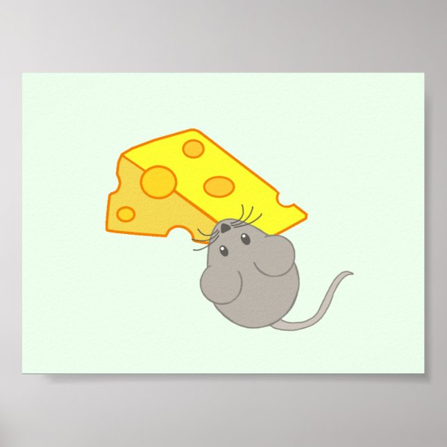 Maus mit Käse Poster (Vorne)