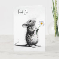 Maus mit weißer Daisy