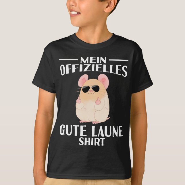 Maus Mittelfinger Mein Offizielles Gute Laune T-Shirt (Vorderseite)