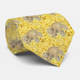 Maus Nest Watercolor Neck Tie Krawatte