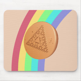 Maus-Pad Dalgona-Dreieck - Seitenansicht Mousepad