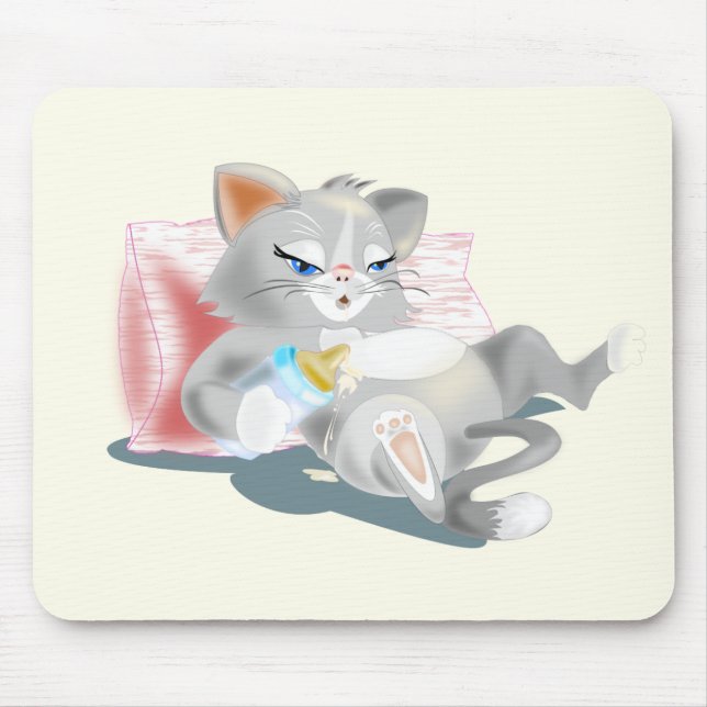 Maus-Pad mit Baby Kitten Mousepad (Vorne)