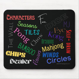 Maus Pad mit Mahjong Words Mousepad