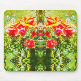Maus-Pad - Orangefarbene Rose Mousepad