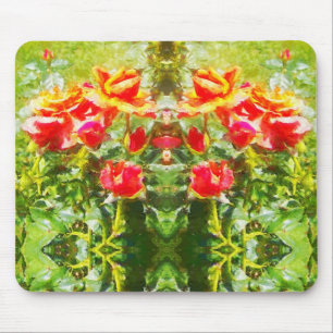 Maus-Pad - Orangefarbene Rose Mousepad