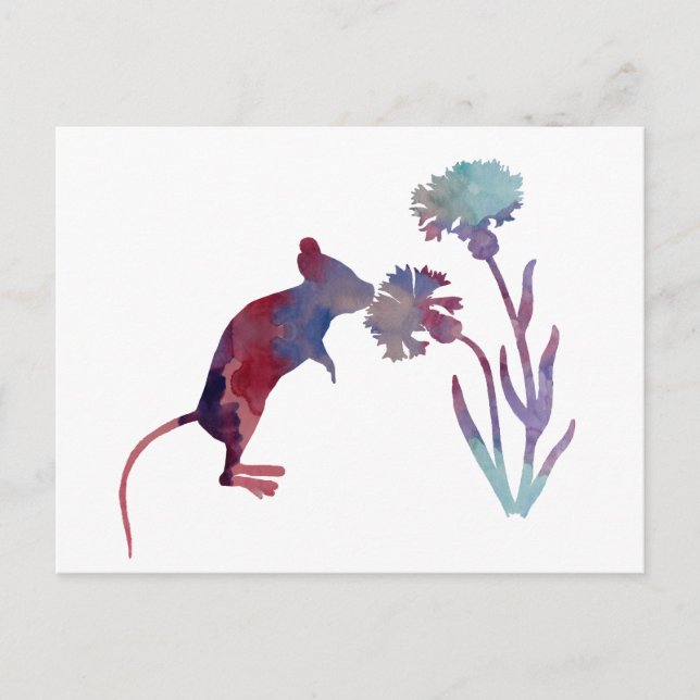 Maus Postkarte (Vorderseite)