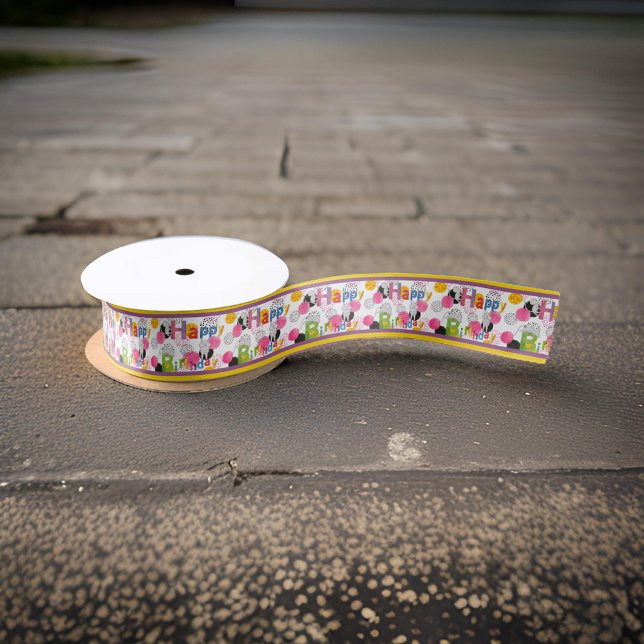 Maus Priple Yellow Strip Satinband (Von Creator hochgeladen)