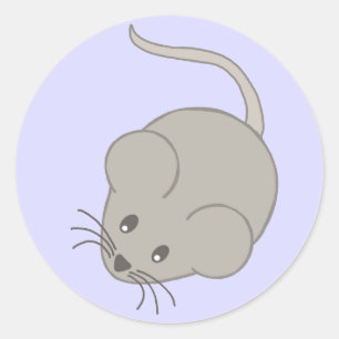 Maus Runder Aufkleber