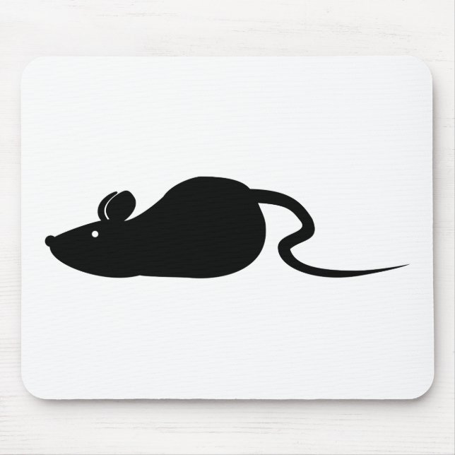 Maus-Silhouette Mousepad (Vorne)