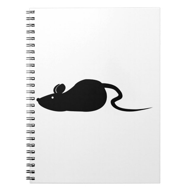 Maus-Silhouette Notizblock (Vorderseite)