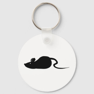 Maus-Silhouette Schlüsselanhänger