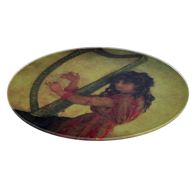 Maus spielt Harfe Schneidebrett (Ecke)