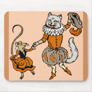 Maus tanzen mit Katze Mousepad