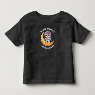 Maus-tronaut Cheesy Dreams Lustige Weltraum-Maus-K Kleinkind T-shirt