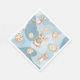 Maus und Cookie Geburtstagsparty Napkins Serviette
