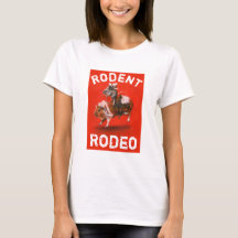 Maus und Guinea Mädchen Rodeo T - Shirt