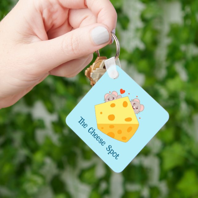 Maus und Käse Schlüsselanhänger (Hand)