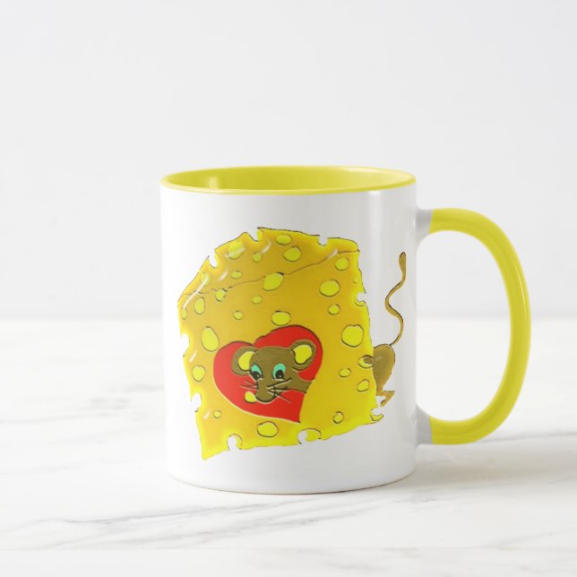 Maus und Käse Tasse (Rechts)