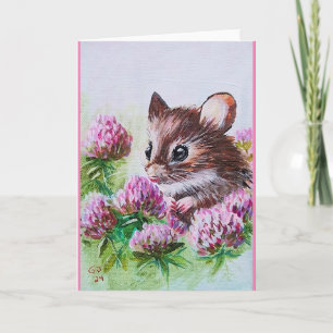 Maus und Klappe Dankeskarte